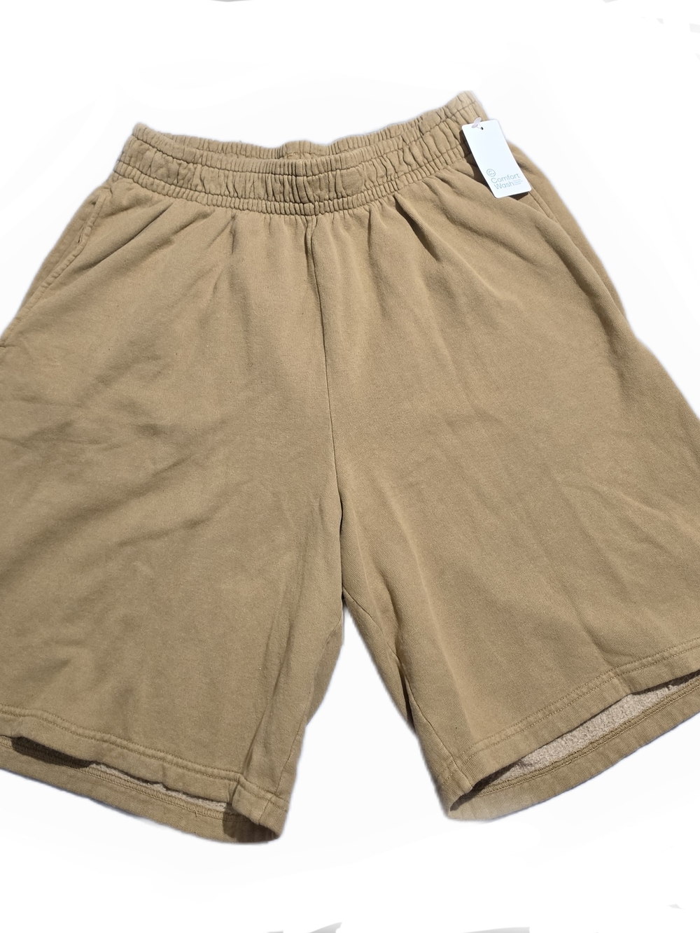 Casual Men's Tan Drawstring Sweat Shorts